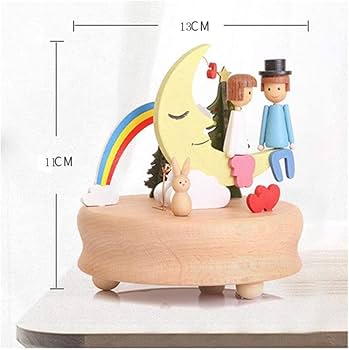 Amazon.co.jp: 木製オルゴール少年少女カップル形クリエイティブワイン